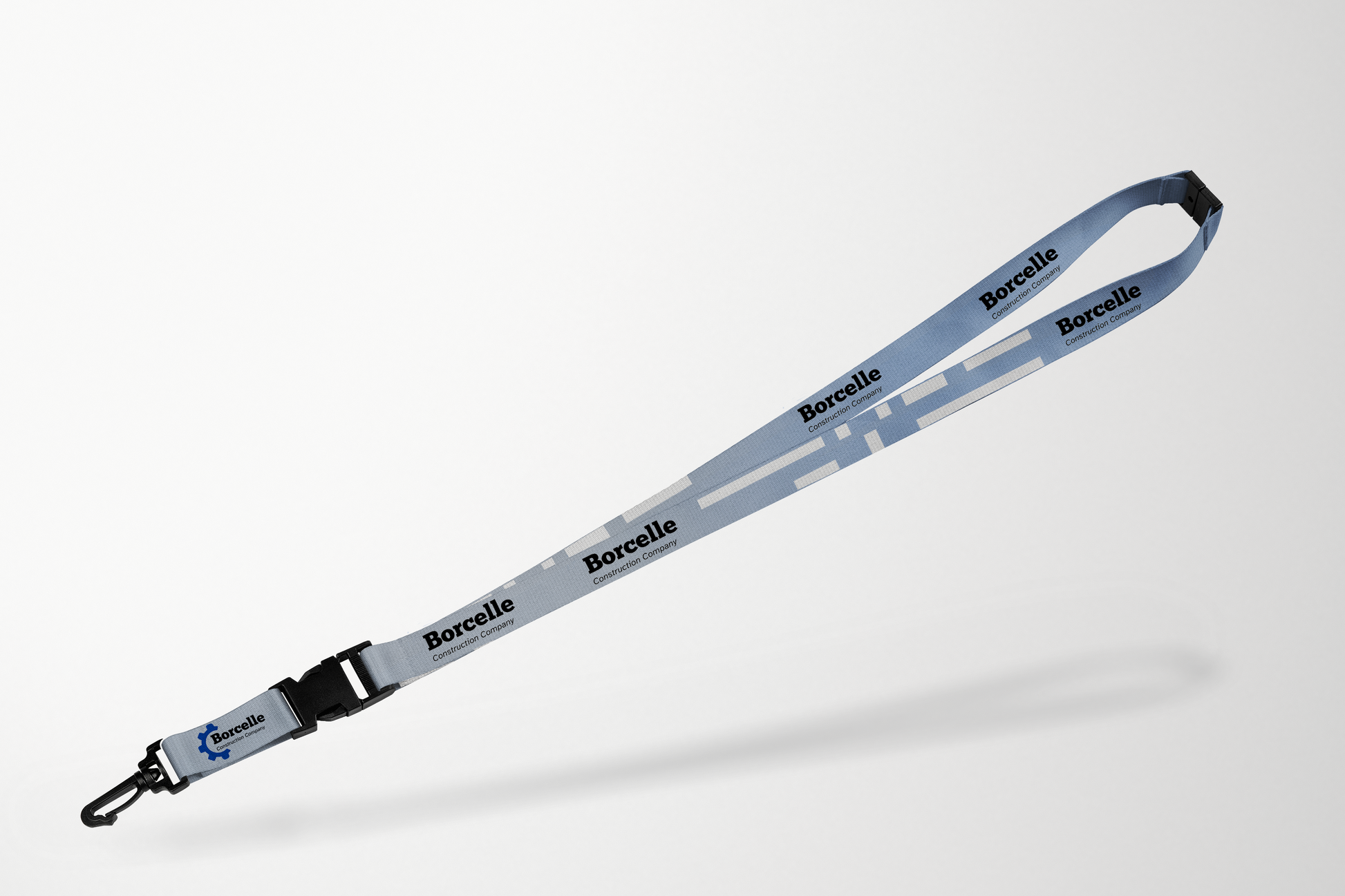 A photo of ID Lanyard with custom lock from JM Band®. Purchase Lanyards with No Accessories here.