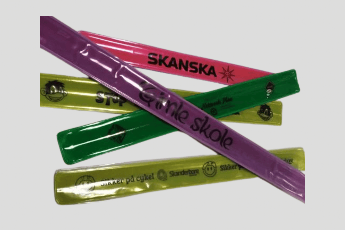 Printed Slap Bracelets Vinyl Wristbands JM Band EU   