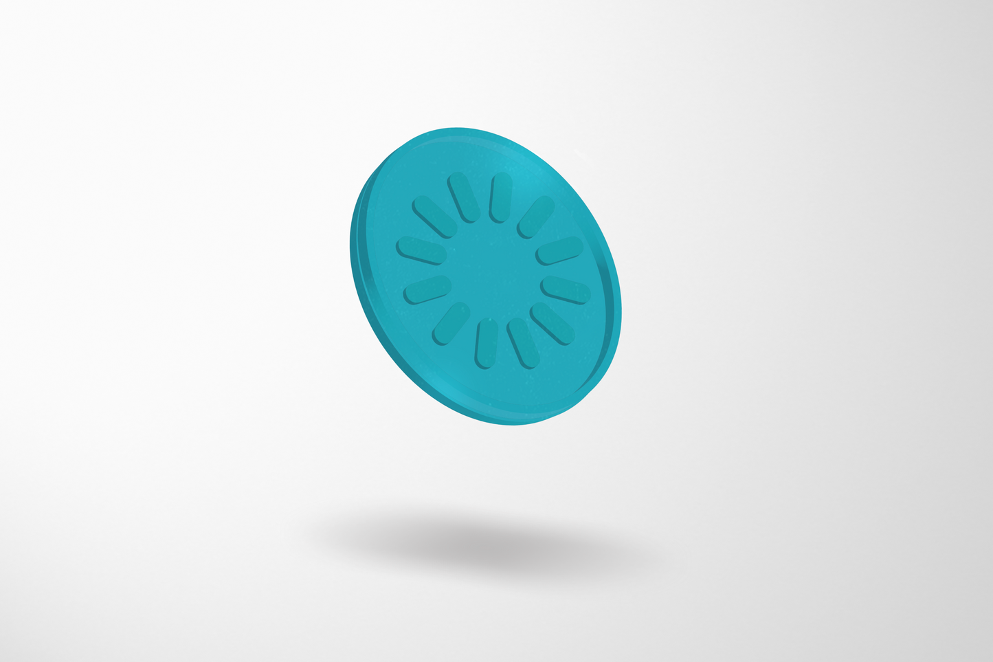 A photo of Embossed Plastic Tokens in Stock from JM Band®. Purchase Tokens in Turquoise Flower here.