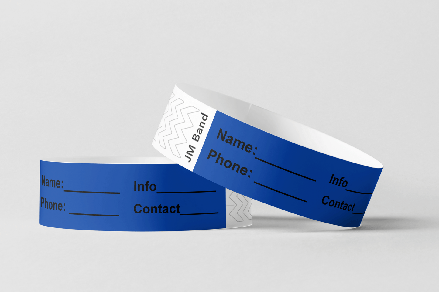 ID Paper Wristbands Paper wristbands JM Band® 10 Dark Blue