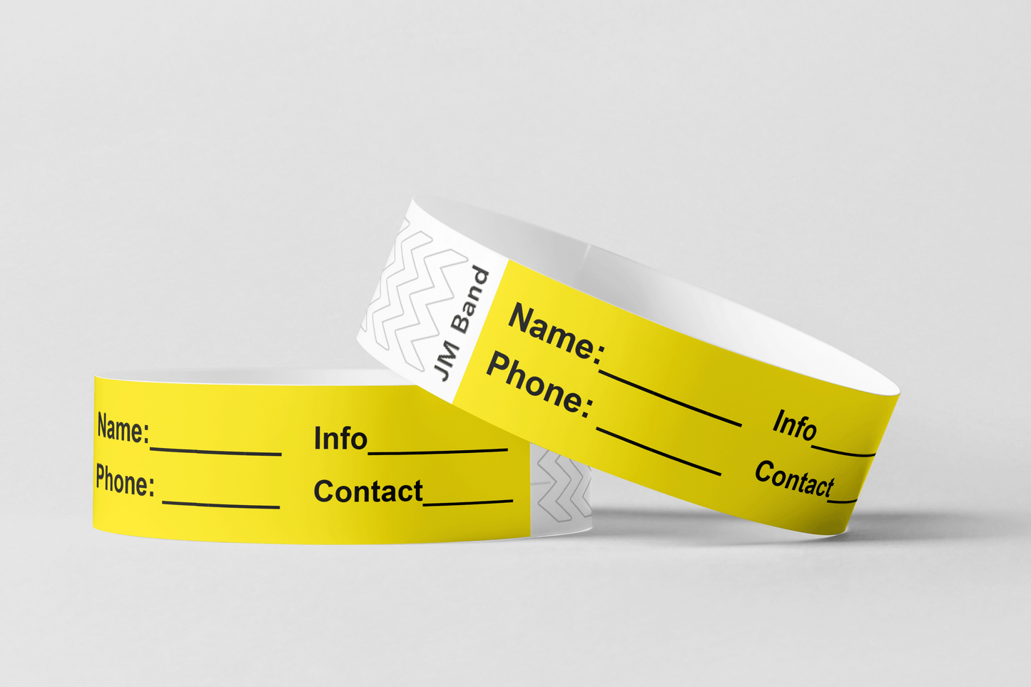 ID Paper Wristbands Paper wristbands JM Band® 10 Yellow