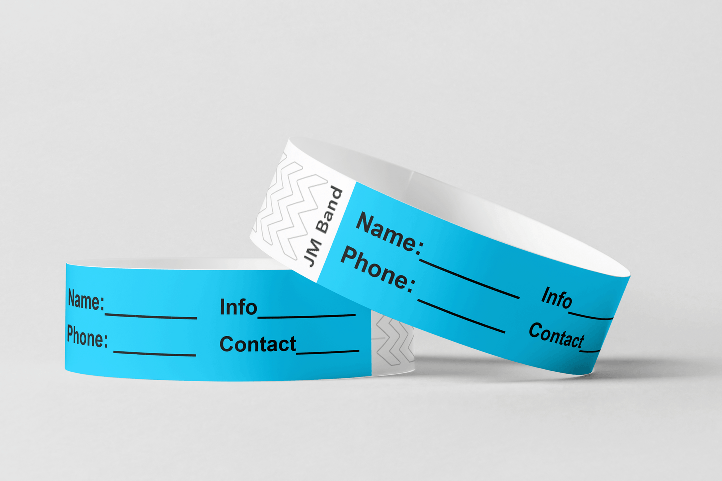 ID Paper Wristbands Paper wristbands JM Band® 10 Blue