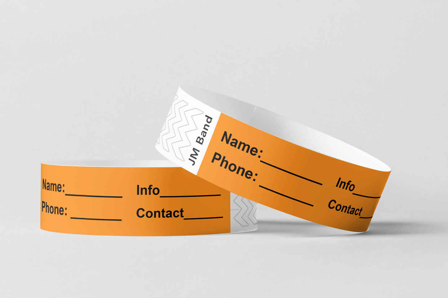 ID Paper Wristbands Paper wristbands JM Band® 10 Orange