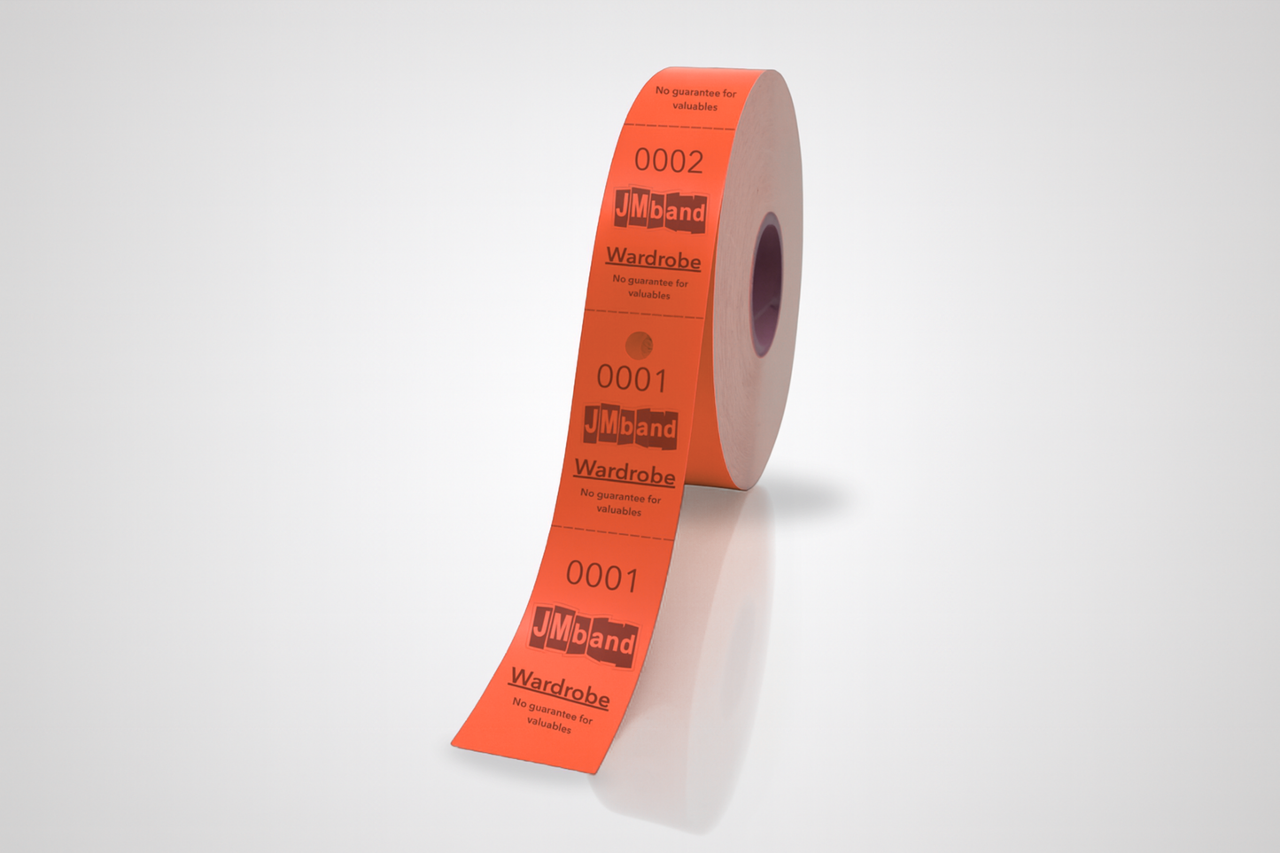 2-Part Cloakroom Tickets with Print