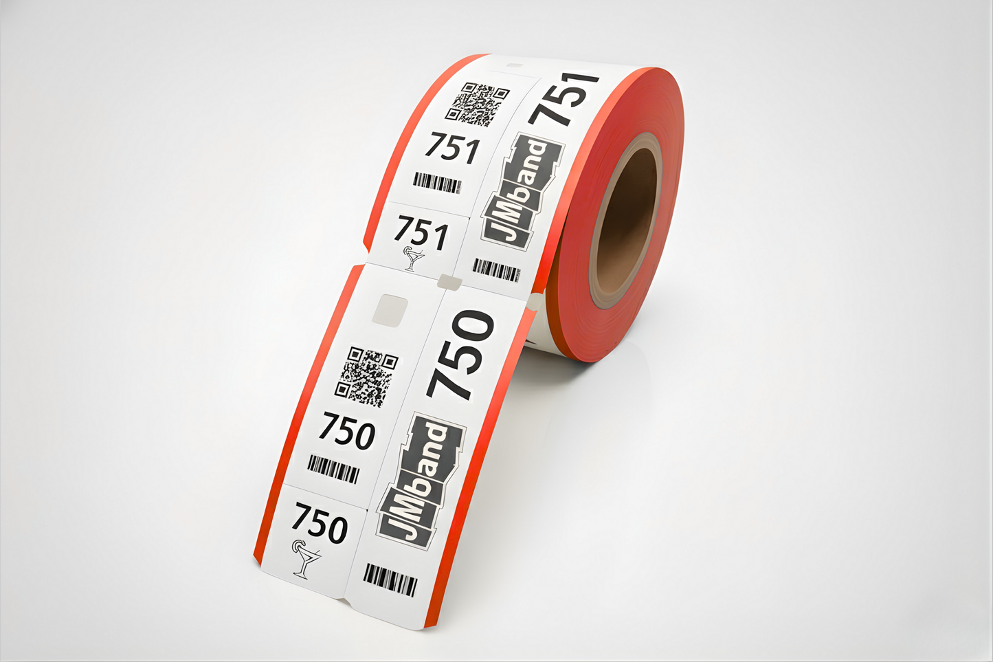 3-Part Cloakroom Tickets with Print