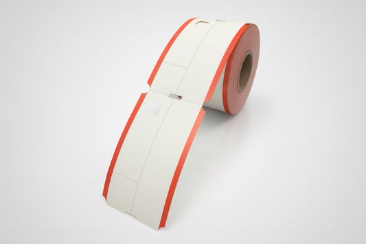 Trodijelne termalne ulaznice za garderobu na roli