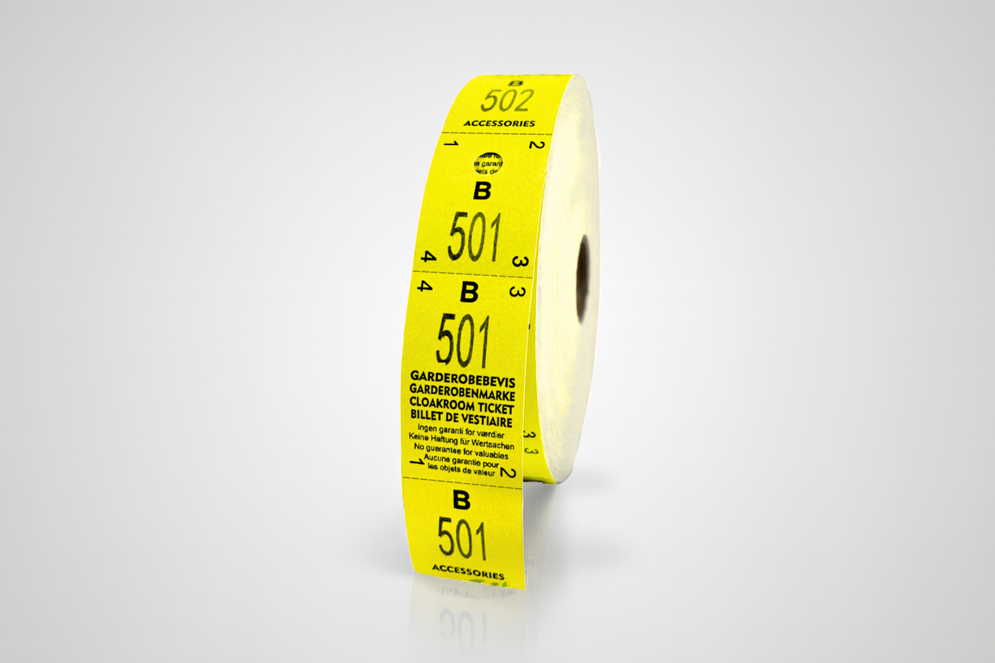 Brojevi za garderobu iz 3 dijela