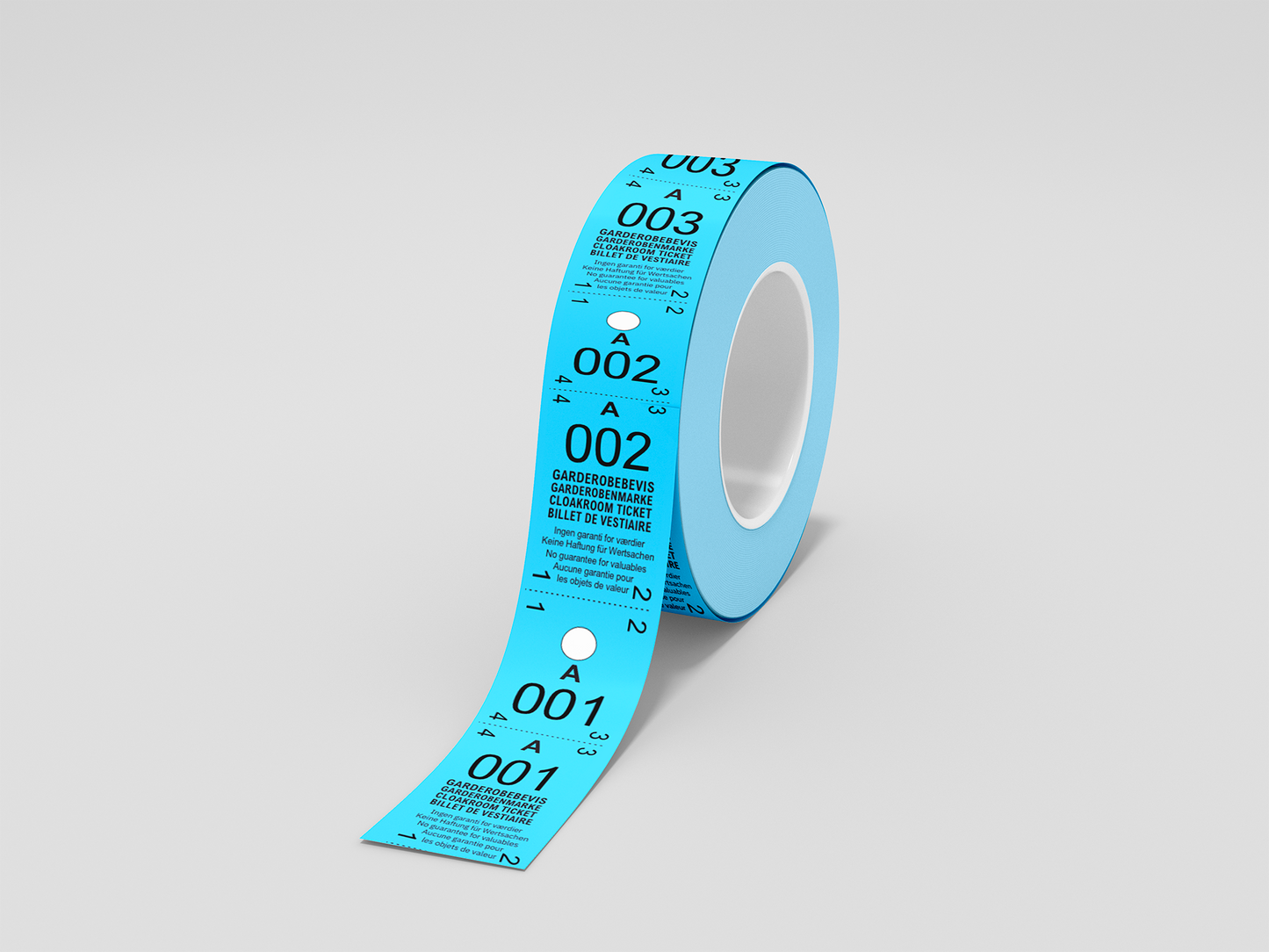 Cloakroom Tickets 2-Parts (500 pcs)