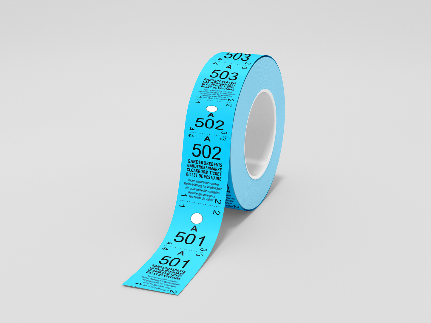 Cloakroom Tickets 2-Parts (500 pcs)