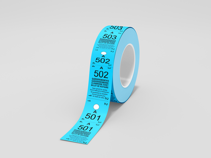 Cloakroom Tickets 2-Parts (500 pcs)