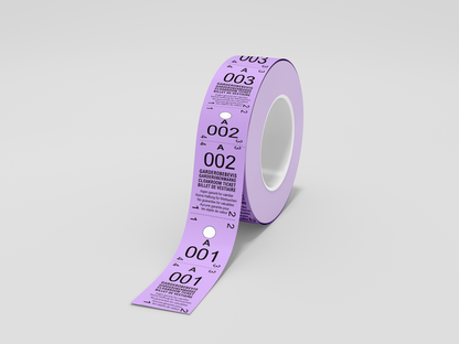 Cloakroom Tickets 2-Parts (500 pcs)