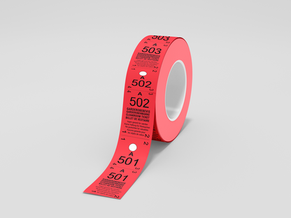 Cloakroom Tickets 2-Parts (500 pcs)