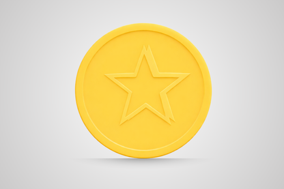 Embossed yellow drink token voucher from JM Band®.