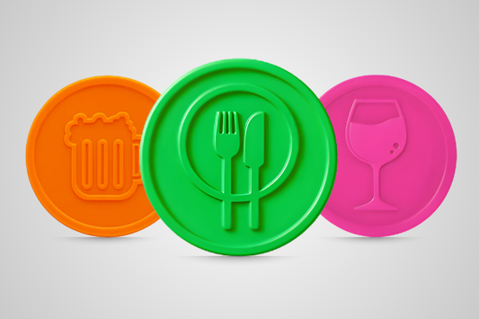 Embossed Plastic Token Vouchers