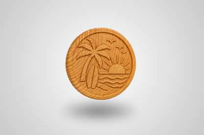 Embossed Wooden Tokens