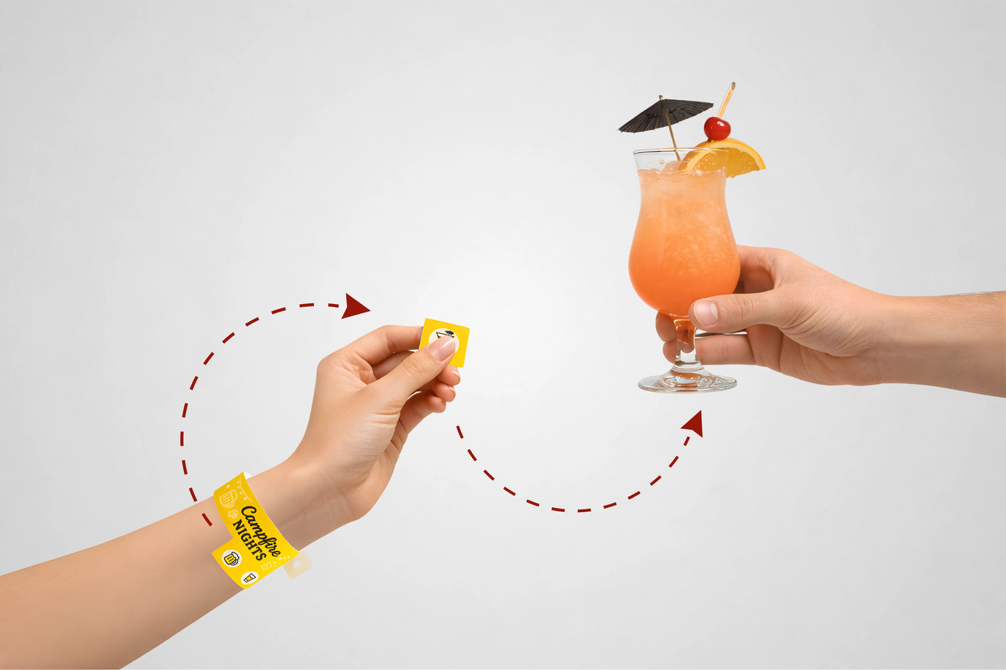 Vstopna zapestnica z odstranljivo vstopnico