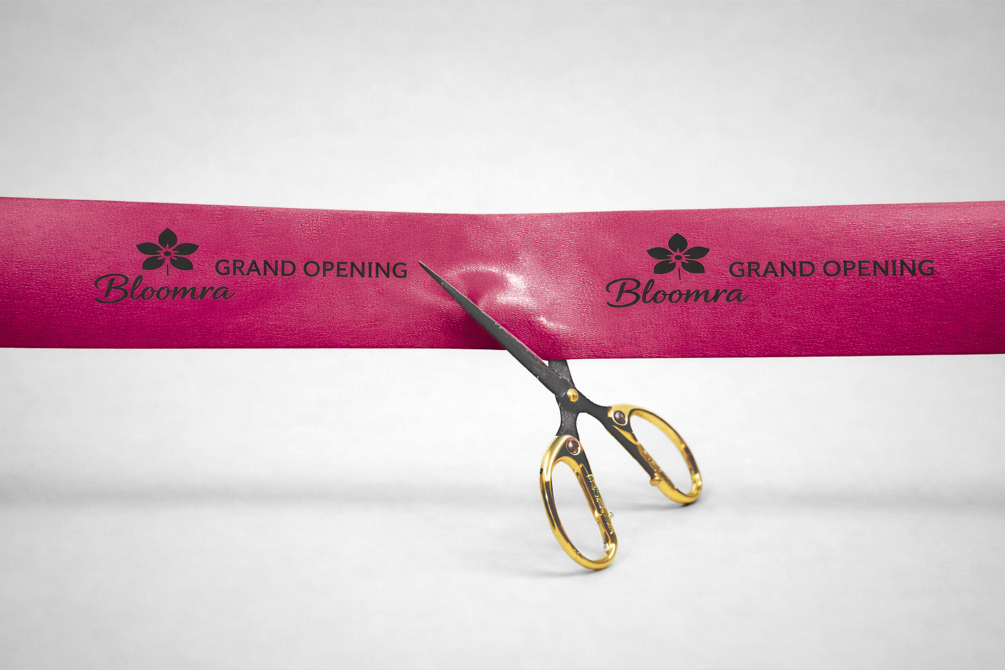 Panglică de inaugurare cu imprimeu