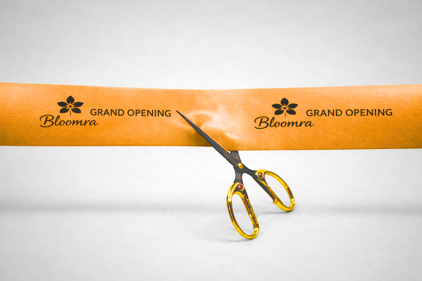 Panglică de inaugurare cu imprimeu