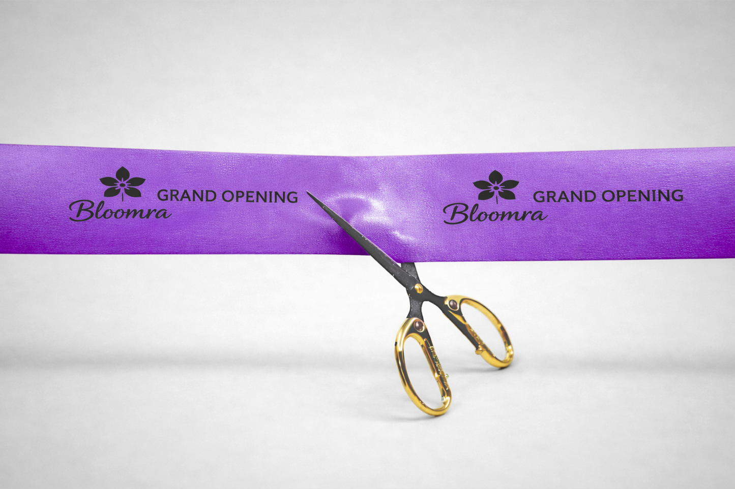 Panglică de inaugurare cu imprimeu