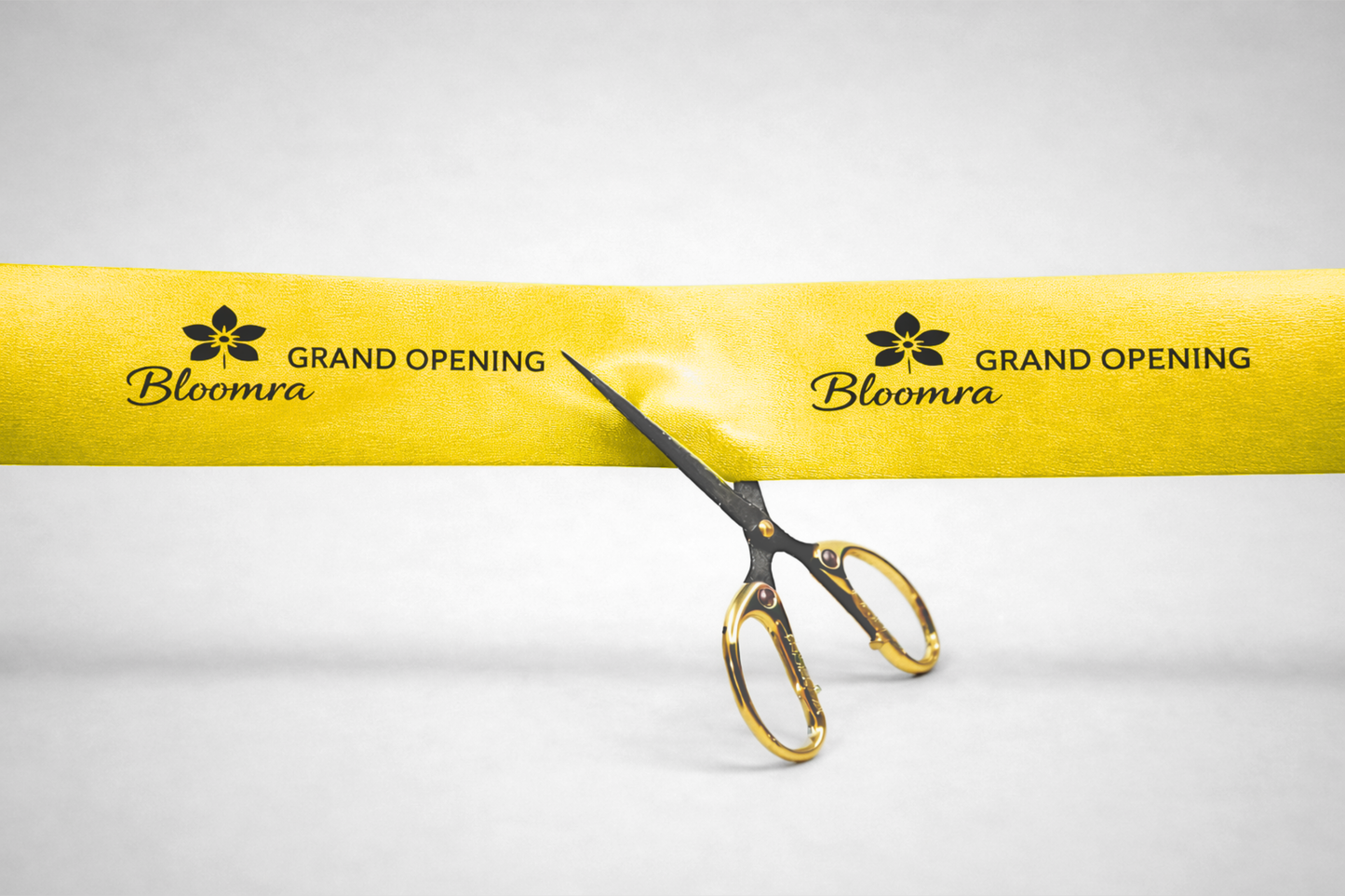 Panglică de inaugurare cu imprimeu