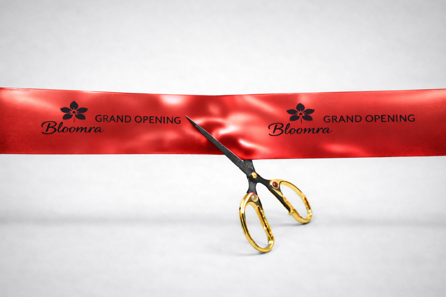 Panglică de inaugurare cu imprimeu