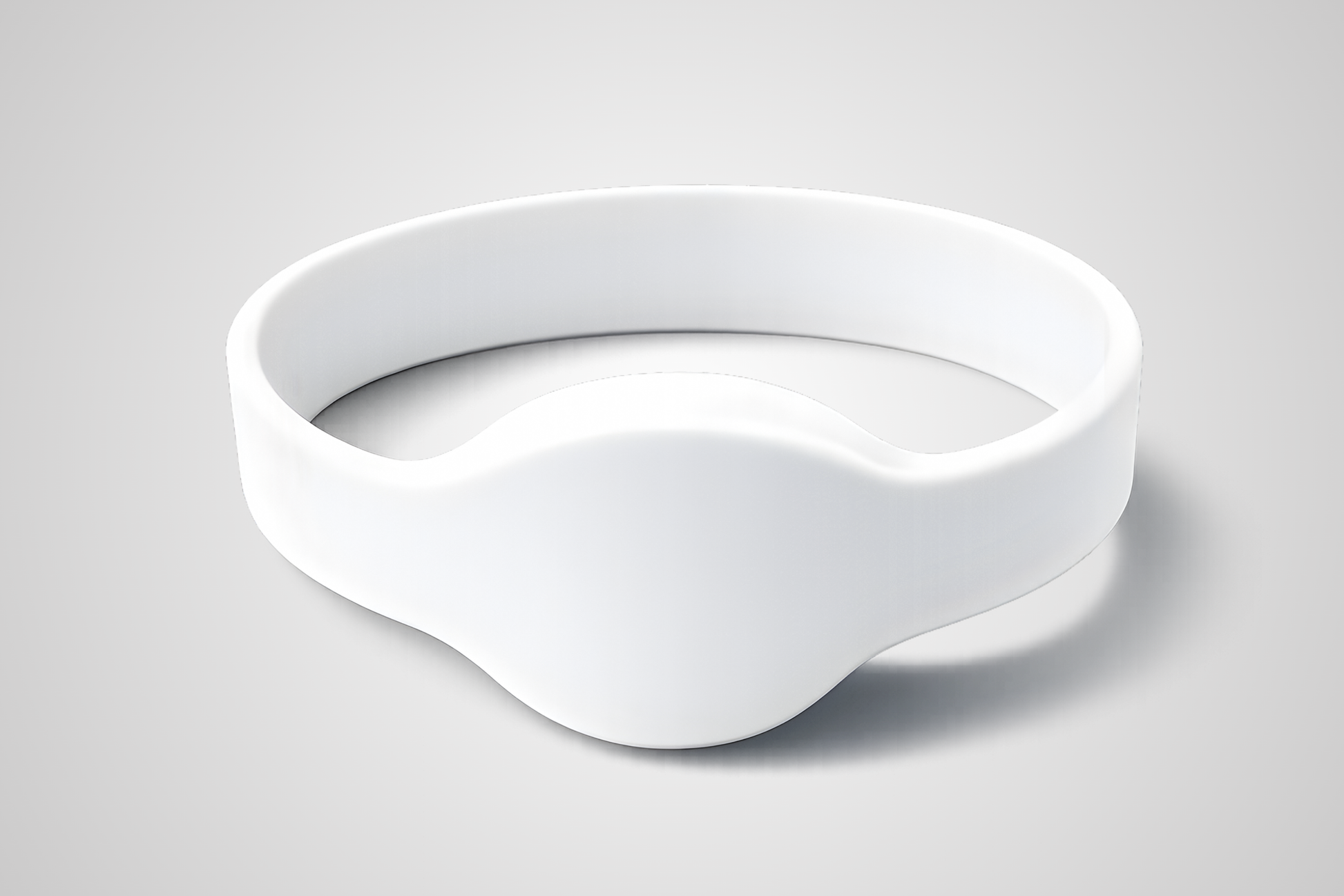JM Band® NFC silikona aproce ar baltu uzlīmi, modelis JM01.