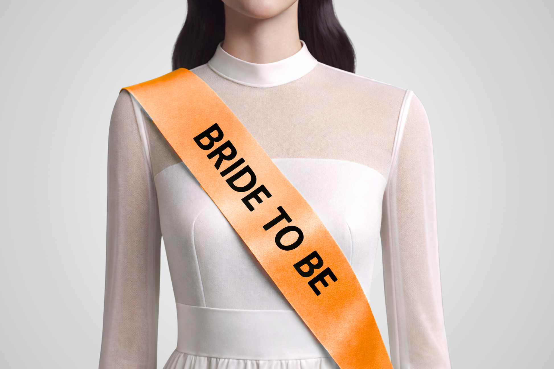 Orange custom printed sash from JM Band®.