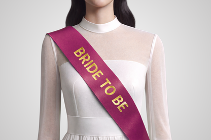 Custom printed bordeaux sash from JM Band®.