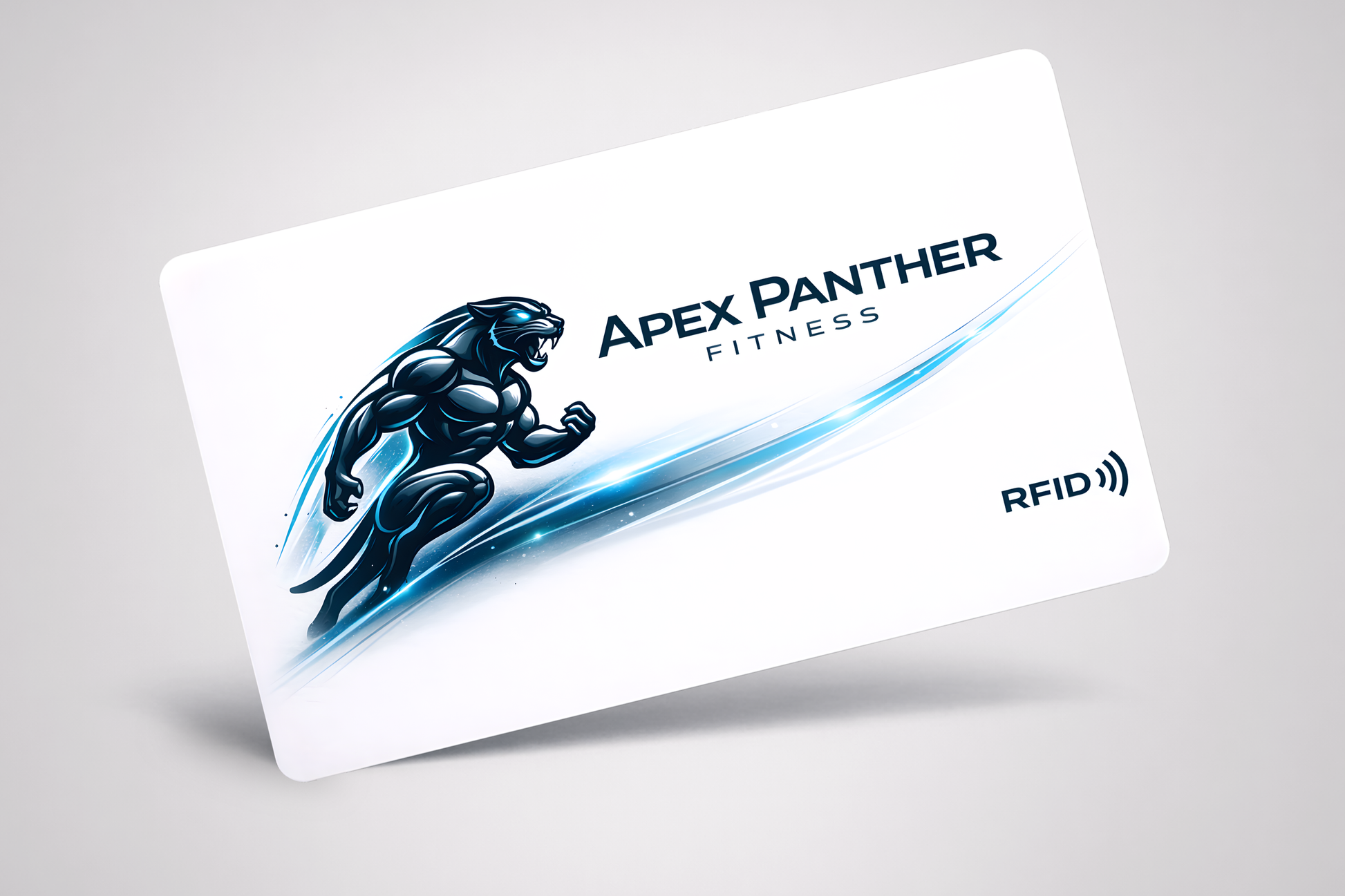 RFID card with logo for fitness centers from JM Band®.