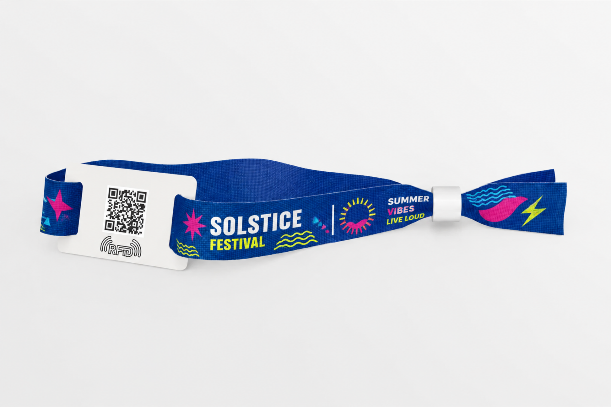 RFID Festival wristbands with print for easy access control