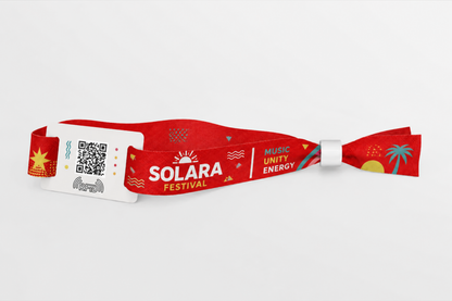 RFID fabric wristbands with print for easy access control