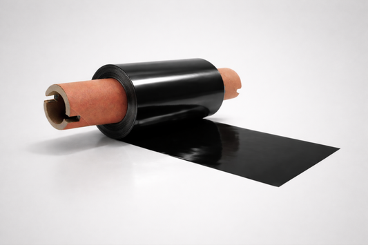 Black thermal transfer foil for vinyl