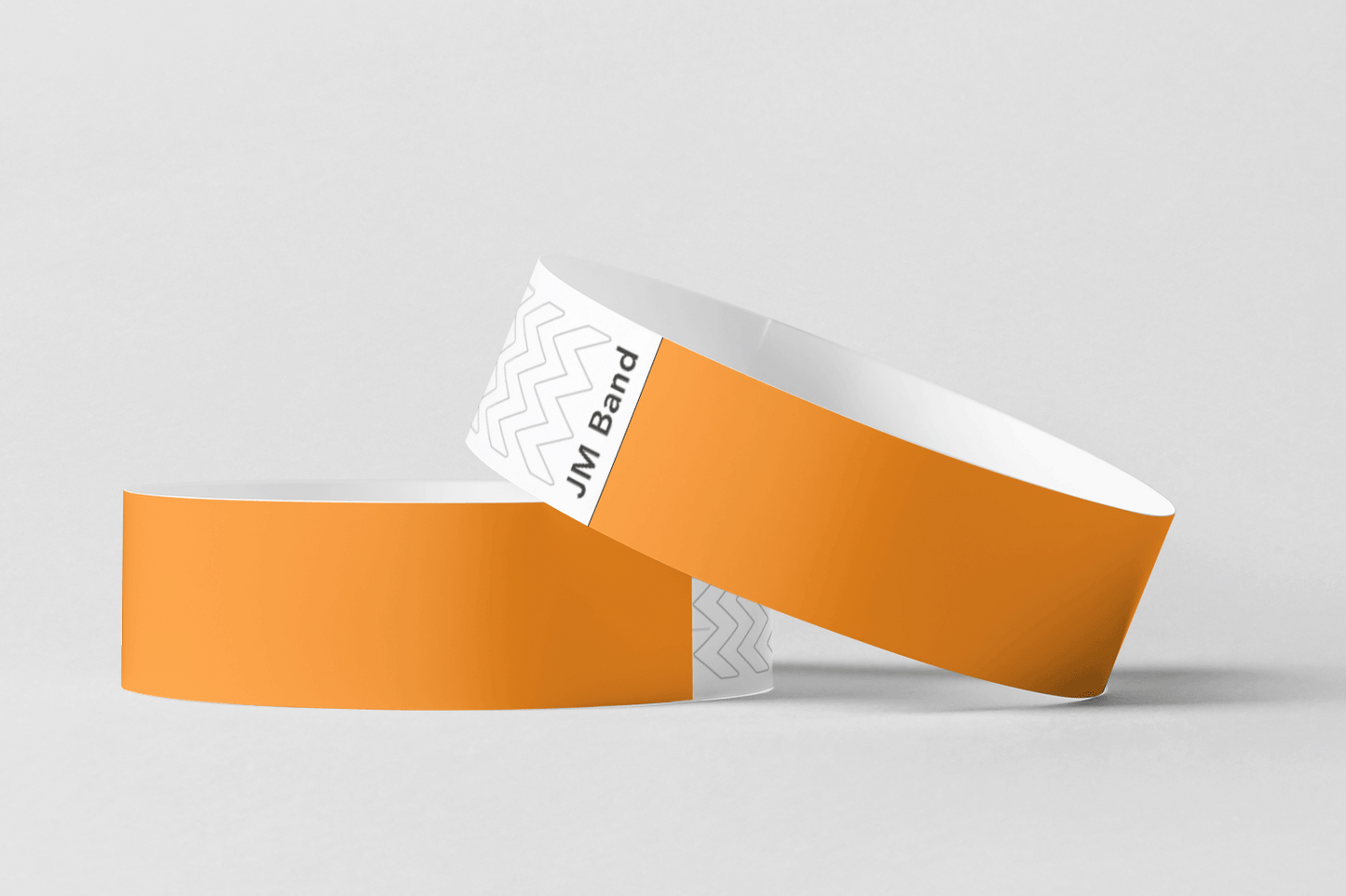 Paper Wristbands -  Plain Stock Paper wristbands JM Band EU 10 Orange 