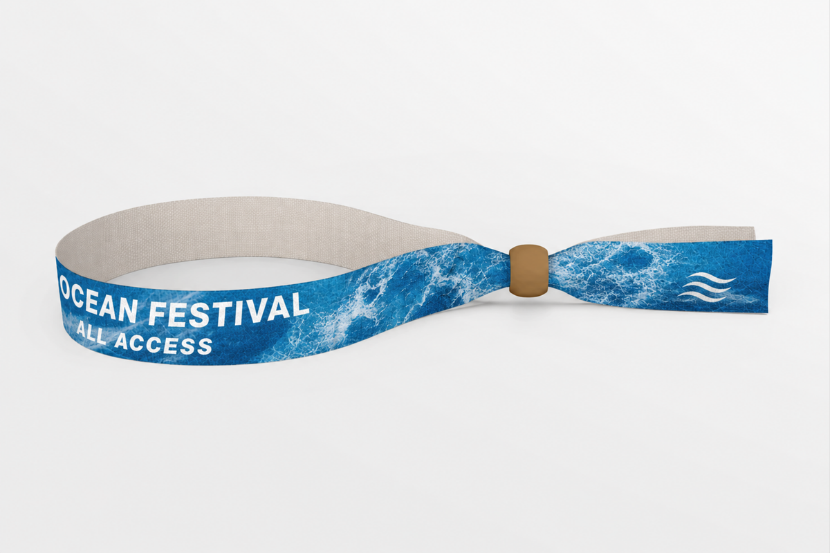 rPET Fabric Wristbands with Print