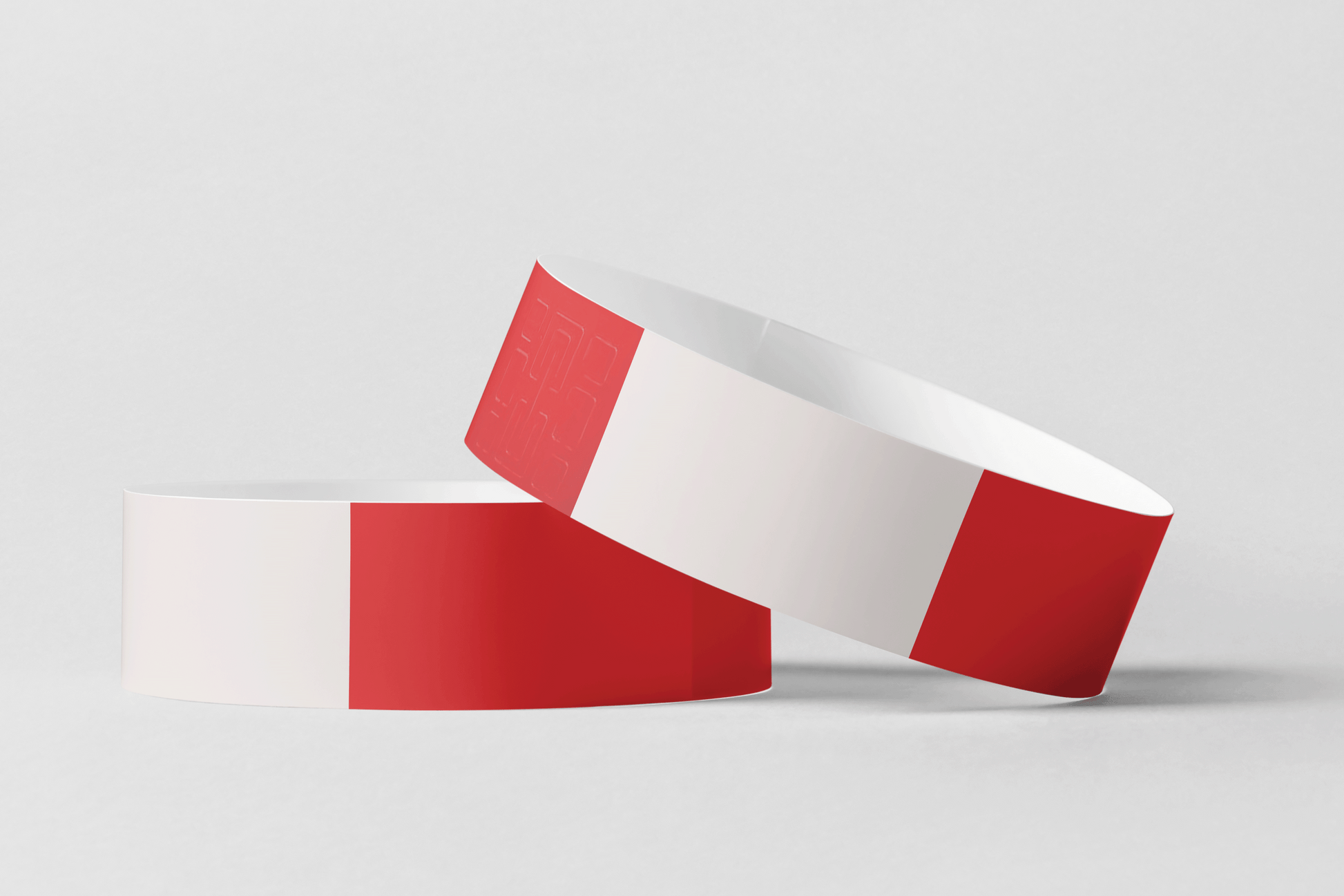 Thermal Wristbands in Roll Vinyl Wristbands JM Band EU 1 Red 